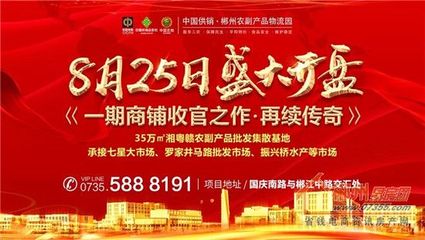 中國供銷&middot;郴州農副產品物流園盛大開盤,一期農批金鋪再續傳奇,□收官!